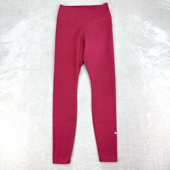 Nike Leggings size XS Therma-FIT One Pomegranate Mid-Rise‎ Full Length Gym Pants - Picture 1 of 14